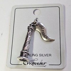 Wheeler sterling silver Fort Fisher lighthouse charm